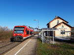 Bermatingen-Ahausen am 30.03.2021 mit 650 203 als RB in Richtung Friedrichshafen